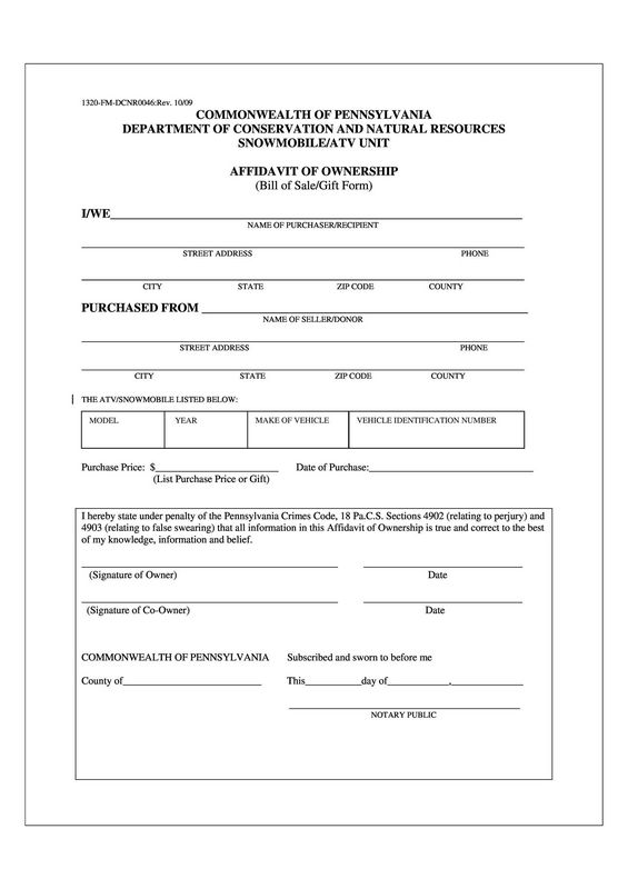 Mobile (Made) Home Bill of Sale Type